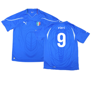 Italy 2010-11 Home Shirt (XL) (Very Good) (Vieri 9)_0