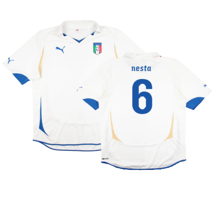 Italy 2010-12 Away Shirt (M) (Fair) (Nesta 6)