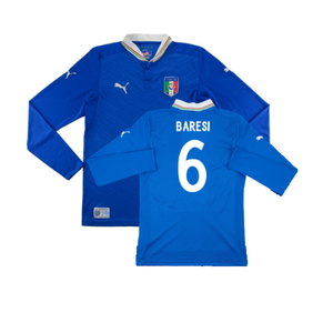 Italy 2012-13 Home Long Sleeve Shirt (S) (Fair) (BARESI 6)_0