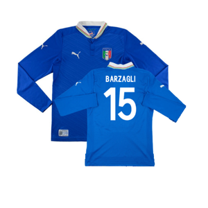 Italy 2012-13 Home Long Sleeve Shirt (S) (Fair) (Barzagli 15)_0