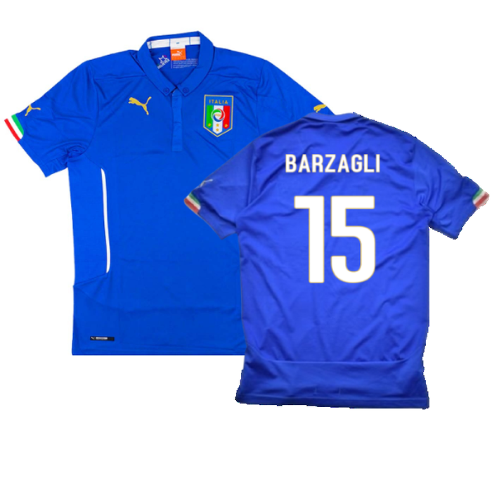 Italy 2014-15 Home Shirt (Excellent) (Barzagli 15)