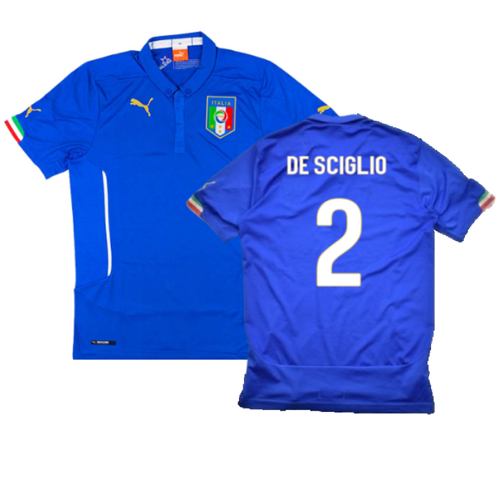 Italy 2014-15 Home Shirt (S) (Fair) (De Sciglio 2)