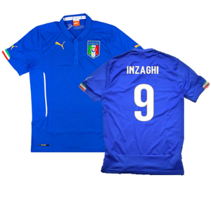 Italy 2014-16 Home Shirt (M) (Very Good) (Inzaghi 9)_0