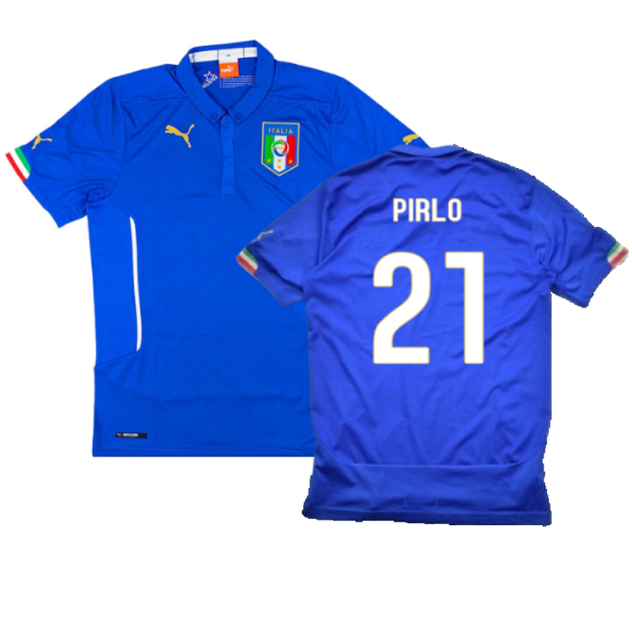 Italy 2014-16 Home Shirt (M) (Good) (Pirlo 21)