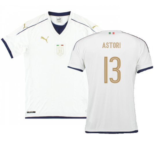 Italy 2016-17 Away Shirt (L) (Very Good) (Astori 13)_0