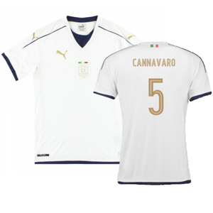 Italy 2016-17 Away Shirt (L) (Very Good) (Cannavaro 5)_0