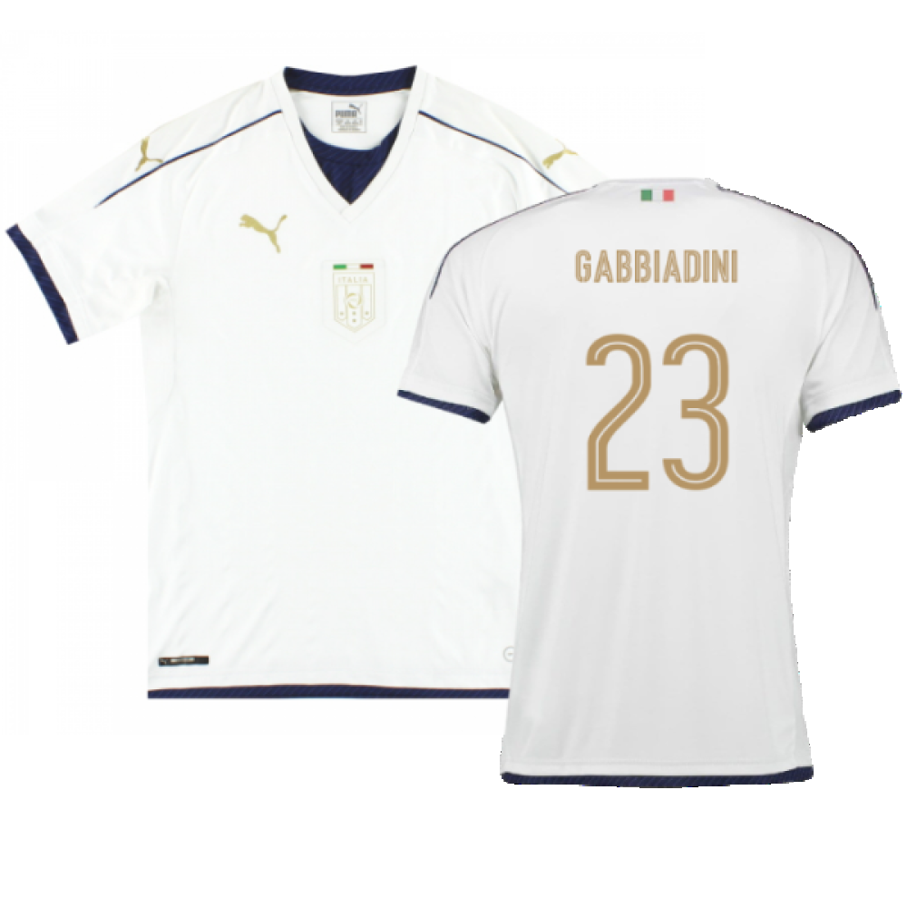 Italy 2016-17 Away Shirt (L) (Very Good) (Gabbiadini 23)_0