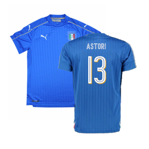 Italy 2016-17 Home Shirt (M) (Excellent) (Astori 13)_0