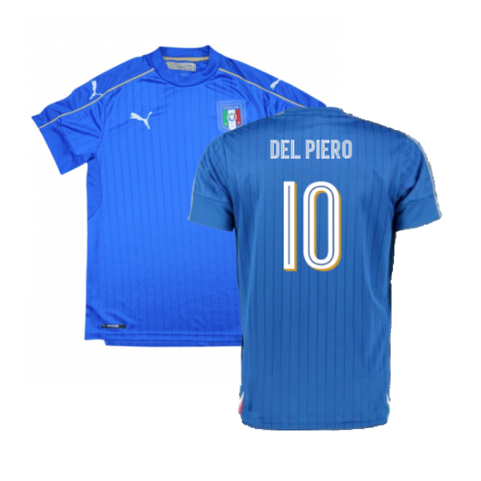 Italy 2016-17 Home Shirt (XL) (Mint) (Del Piero 10)