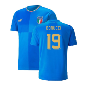 Italy 2022-23 Home Shirt (2XL) (Very Good) (BONUCCI 19)_0