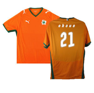 Ivory Coast 2008-10 Home Shirt (M) (Excellent) (EBOUE 21)_0