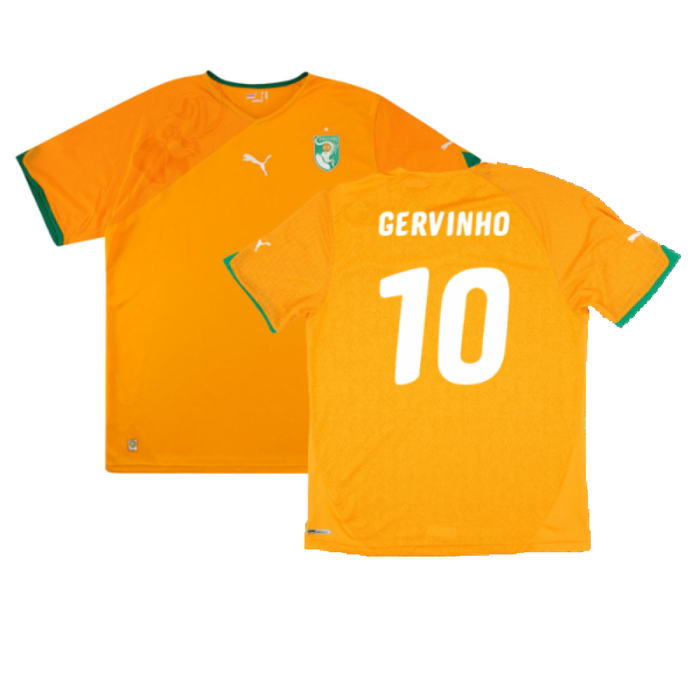 Ivory Coast 2010-11 Home Shirt (Very Good) (GERVINHO 10)