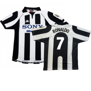 Juventus 1997-98 Home Shirt (S) (Excellent) (Ronaldo  7)_0