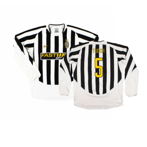 Juventus 2003-04 Long Sleeve Home Shirt (M) (Very Good) (Tudor 5)_0