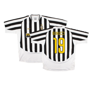 Juventus 2003/2004 Home Shirt (Excellent) (Bonucci 19)_0