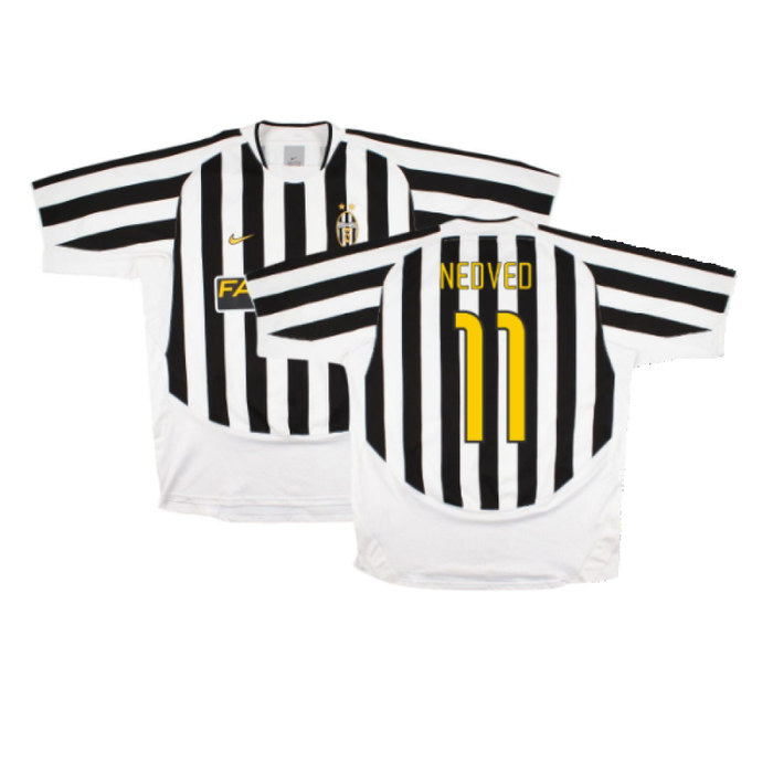 Juventus 2003/2004 Home Shirt (Excellent) (Nedved 11)