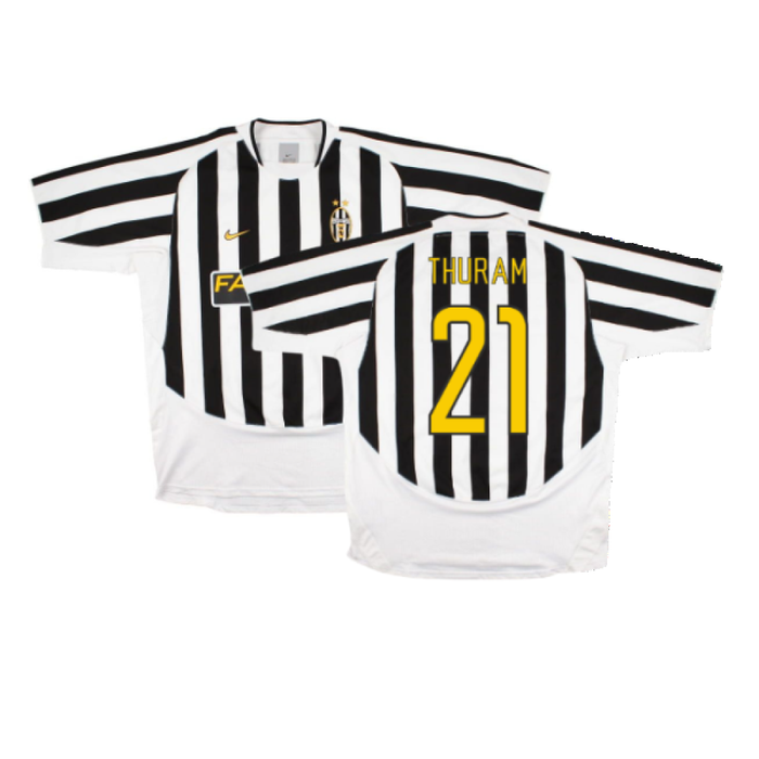 Juventus 2003/2004 Home Shirt (Excellent) (Thuram 21)