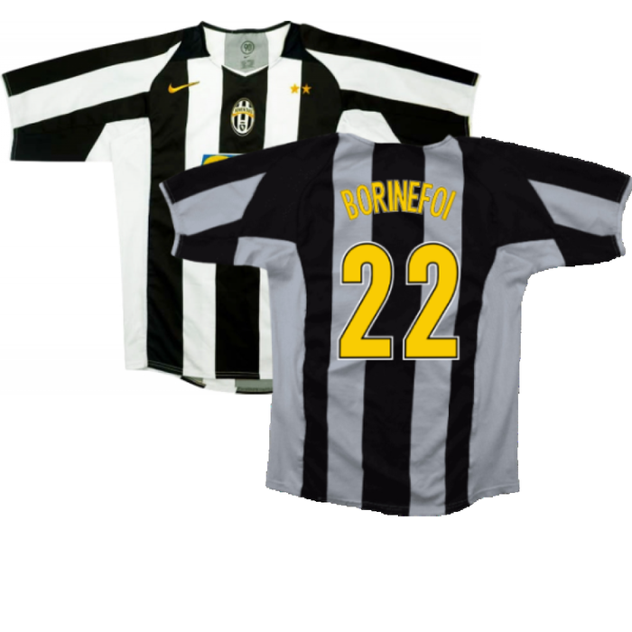 Juventus 2004-05 Home Shirt (XL) (Excellent) (Borinefoi 22)