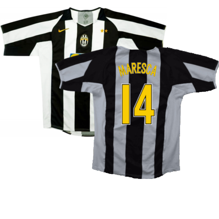 Juventus 2004-05 Home Shirt (XL) (Excellent) (Maresca 14)