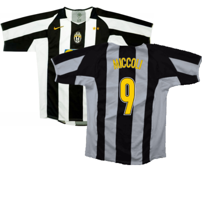 Juventus 2004-05 Home Shirt (XL) (Excellent) (Miccoli 9)