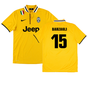 Juventus 2013-14 Away Shirt (S) (Mint) (Barzagli 15)_0