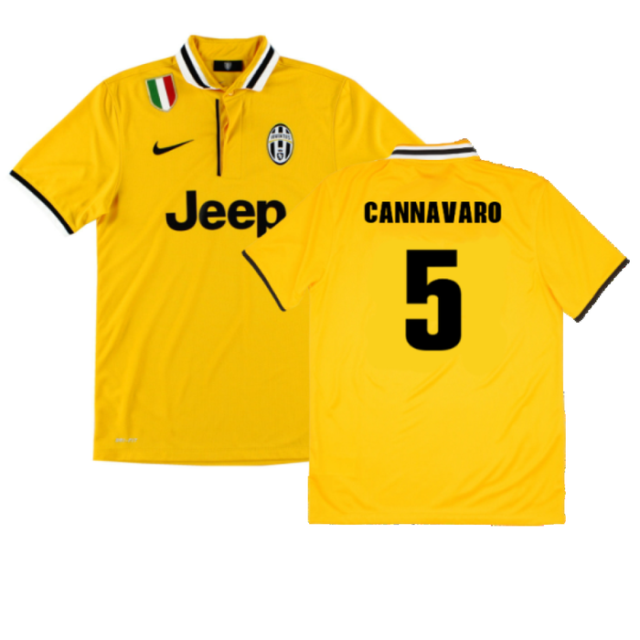 Juventus 2013-14 Away Shirt (S) (Mint) (Cannavaro 5)