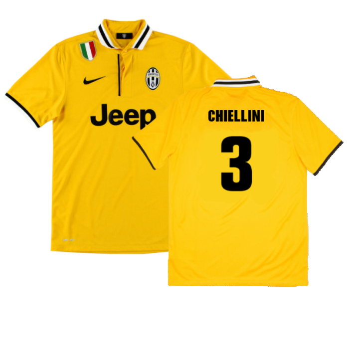 Juventus 2013-14 Away Shirt (S) (Mint) (Chiellini 3)