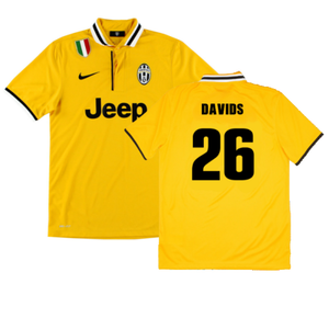 Juventus 2013-14 Away Shirt (S) (Mint) (Davids 26)_0