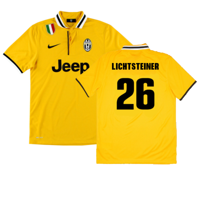 Juventus 2013-14 Away Shirt (S) (Mint) (Lichtsteiner 26)