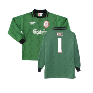 Liverpool 1996-97 GK Shirt (Youths 13/) (Excellent) (James 1)_0