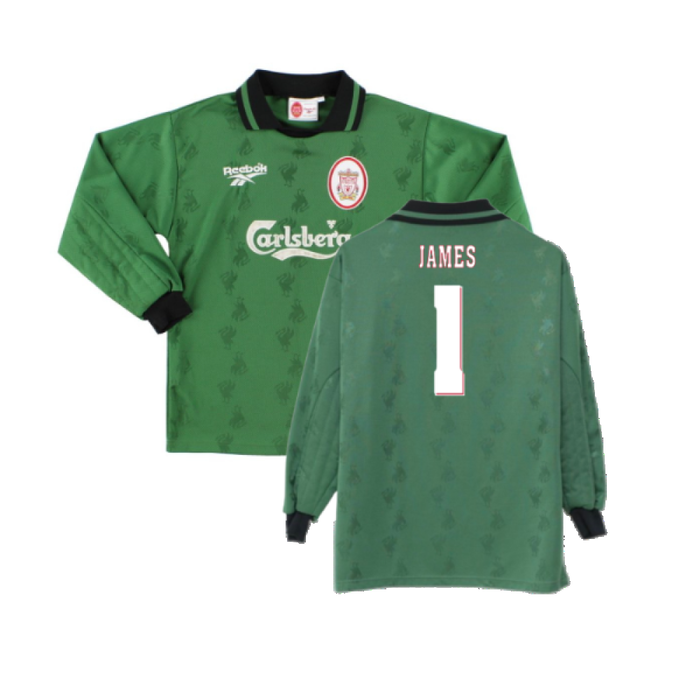 Liverpool 1996-97 GK Shirt (Youths 13/) (Excellent) (James 1)