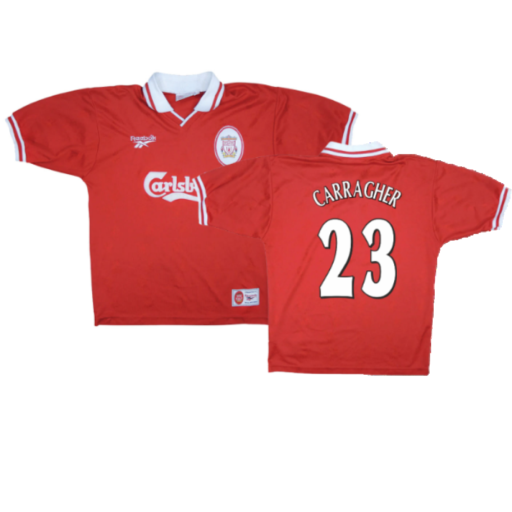 Liverpool 1996-98 Home Shirt (XL) Riedle #13 (Excellent) (CARRAGHER 23)_0