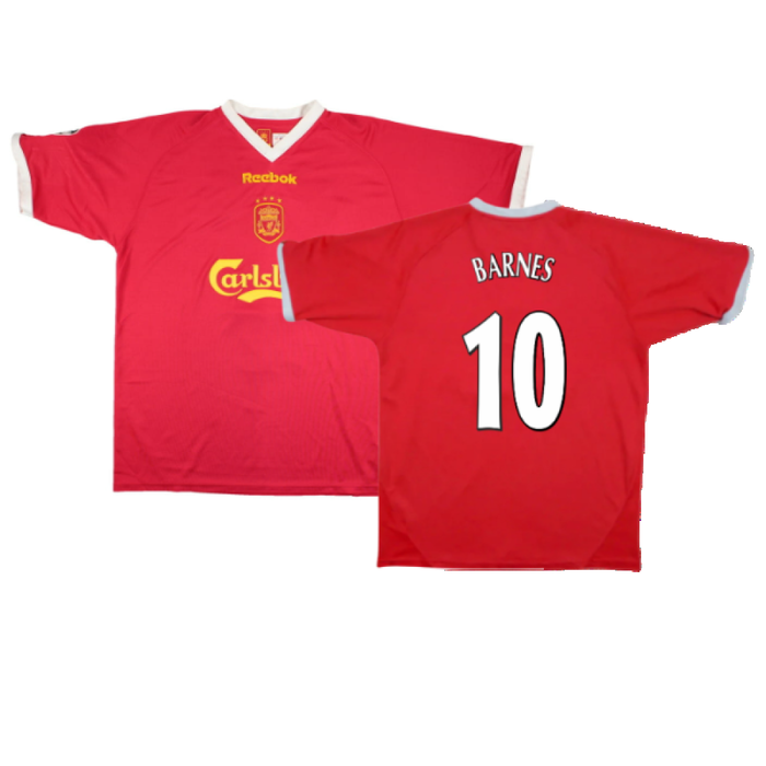 Liverpool 2001-03 European Home Shirt (M) (Excellent) (BARNES 10)