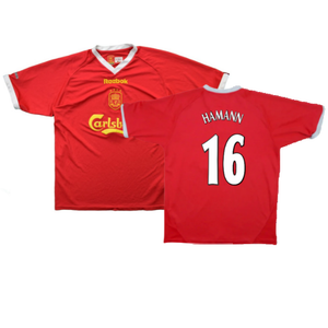 Liverpool 2001-03 European Home Shirt (M) (Excellent) (HAMANN 16)_0