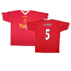 Liverpool 2001-03 European Home Shirt (M) (Excellent) (Hansen 5)_0