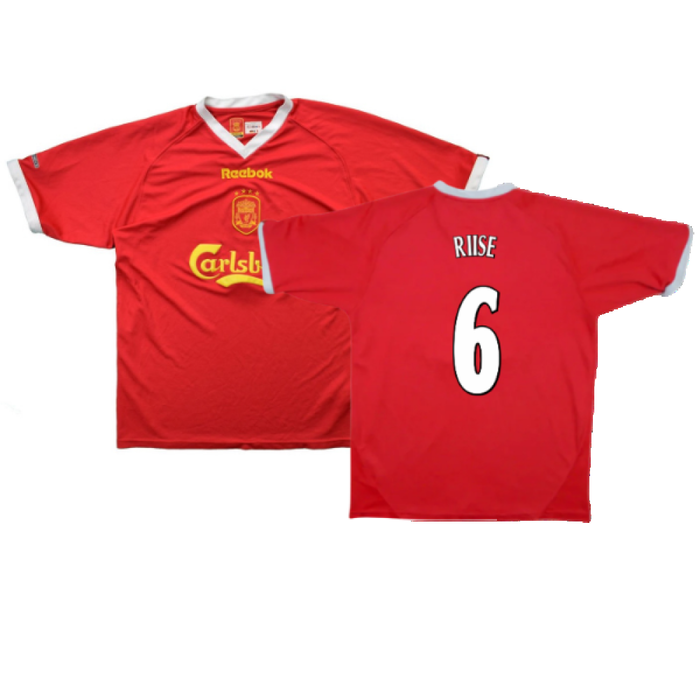 Liverpool 2001-03 European Home Shirt (M) (Excellent) (RIISE 6)