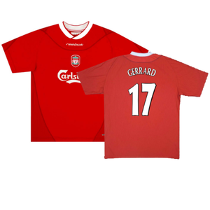 Liverpool 2000-02 Home Shirt (Gerrard #17) (M) (Very Good) (GERRARD 17)_0