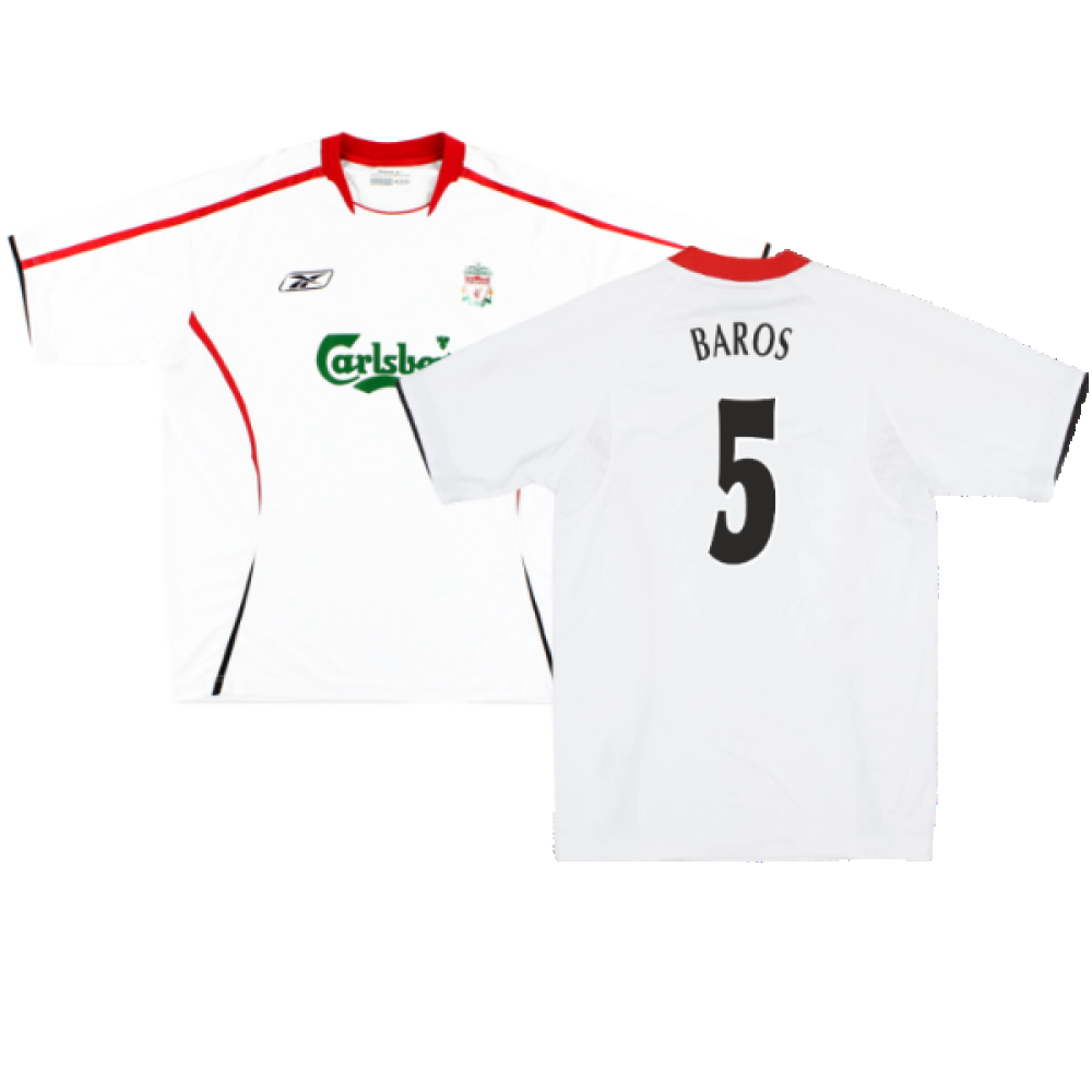 Liverpool 2005-06 Away Shirt (2XL) (Very Good) (Baros 5)_0