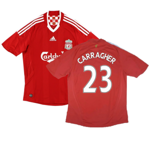 Liverpool 2008-10 Home Shirt (XL) (Fair) (Carragher 23)_0