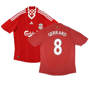 Liverpool 2008-10 Home Shirt (Excellent) (Gerrard 8)_0