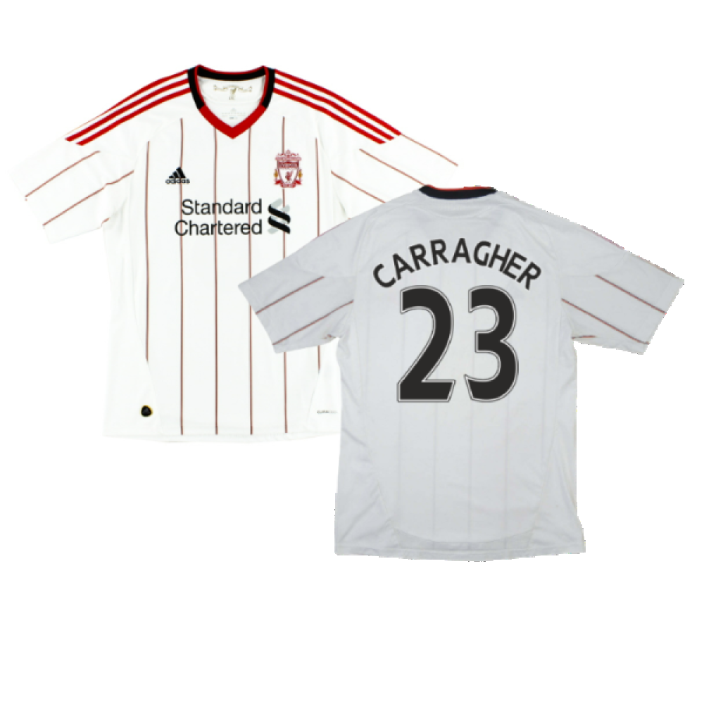 Liverpool 2010-11 Away Shirt (S) (CARRAGHER 23) (Good)_0