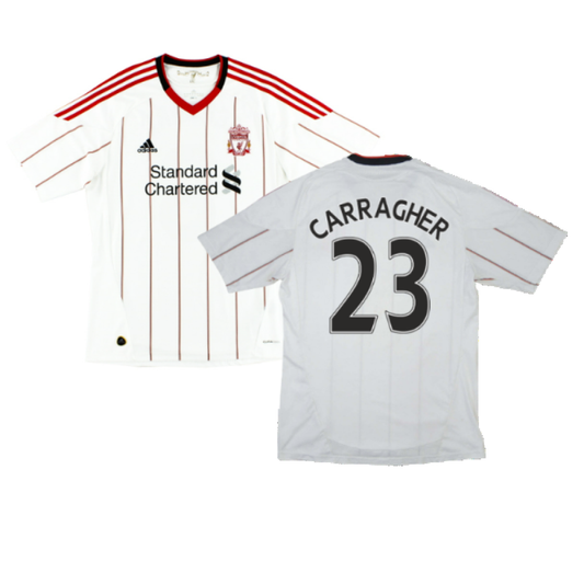 Liverpool 2010-11 Away Shirt (S) (CARRAGHER 23) (Good)_0