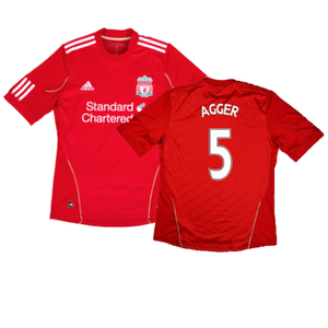 Liverpool 2010-12 Home Shirt (L) (Very Good) (Agger 5)_0