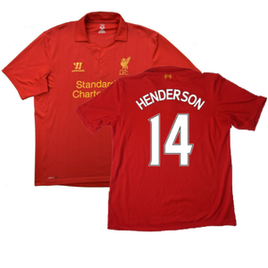 Liverpool 2012-13 Home Shirt (Small) (Very Good) (Henderson 14)_0