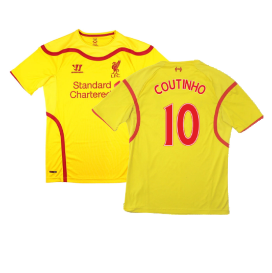 Liverpool 2014-15 Away Shirt (XXL) (Good) (COUTINHO 10)_0