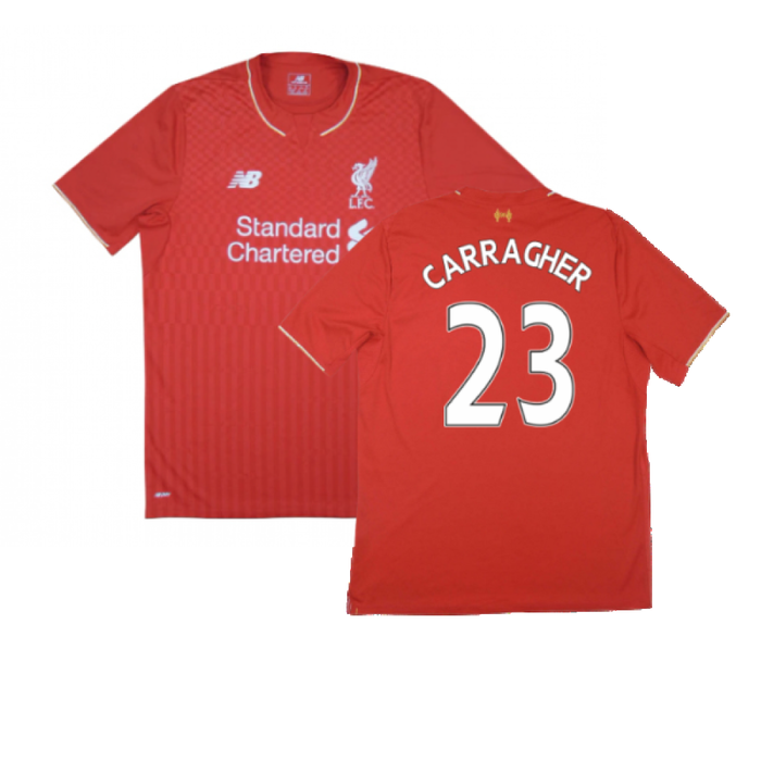 Liverpool 2015-16 Home Shirt (Excellent) (Carragher 23)