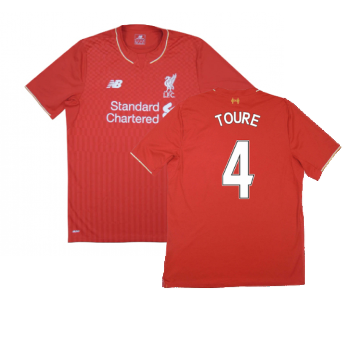 Liverpool 2015-16 Home Shirt (Very Good) (Toure 4)