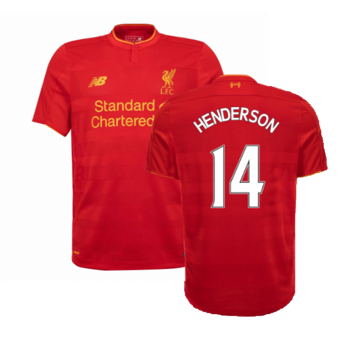 Liverpool 2016-17 Home Shirt (S) (Very Good) (Henderson 14)