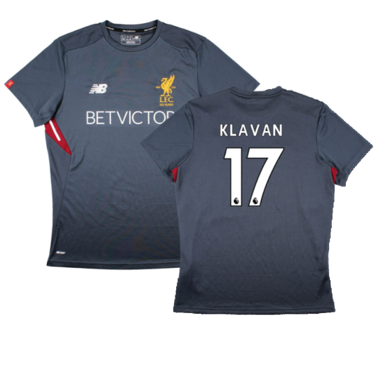 Liverpool 2017-18 New Balance Training Shirt (L) (Klavan 17) (Excellent)_0