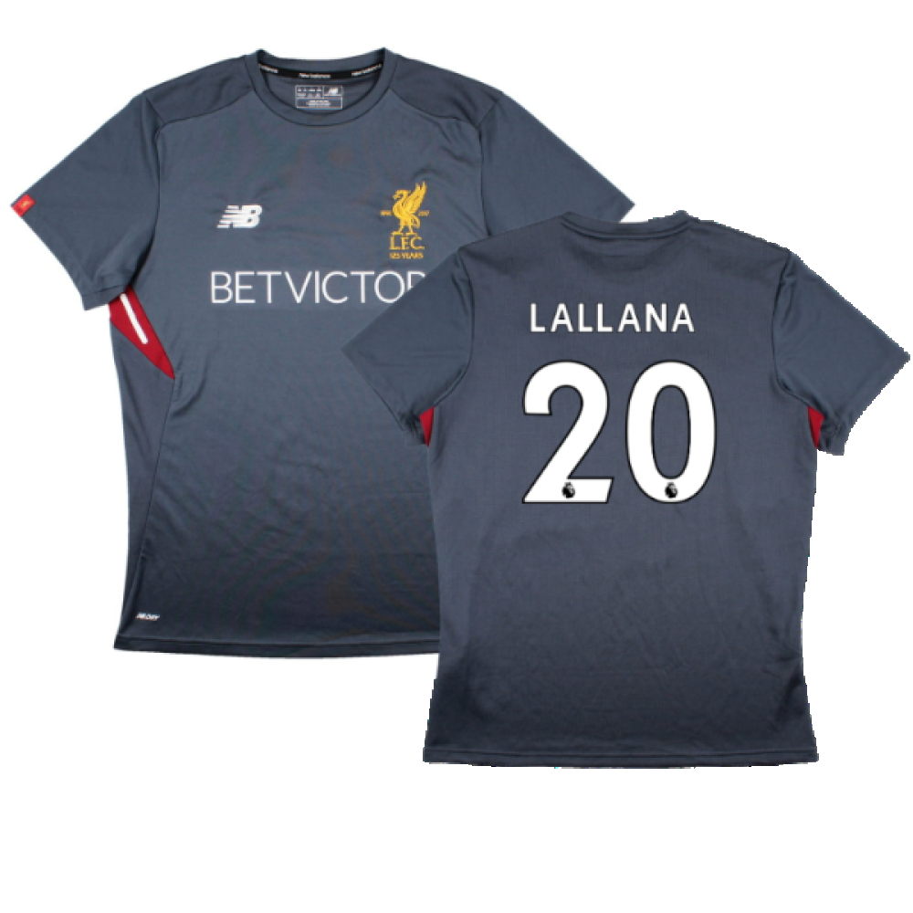 Liverpool 2017-18 New Balance Training Shirt (L) (Lallana 20) (Excellent)_0